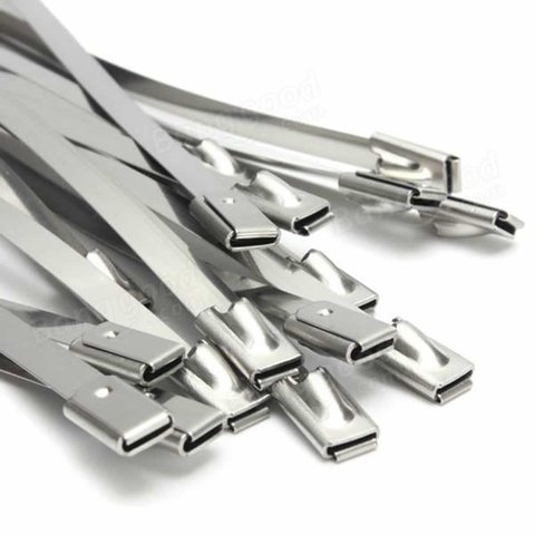 Abraçadeira Aço Inox Termotape 36,2cm X 4,6mm - Kit 4 Unids
