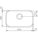 Ver imagem 3 de Cuba Tramontina Lavínia 47 Bl Prime em Aço Inox Alto Brilho 47x30 Cm com Válvula e Sifão