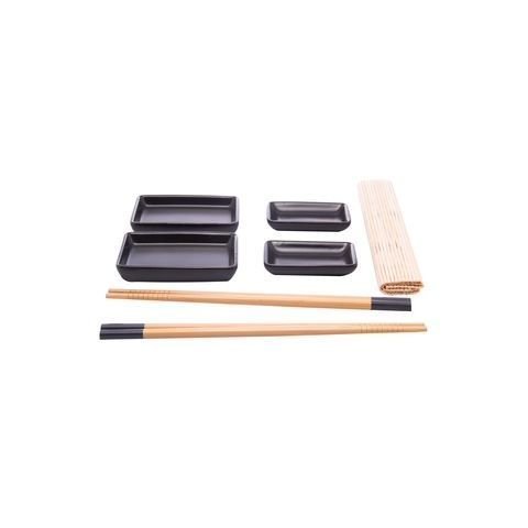 Conjunto Comida Japonesa com 7 Peças para Sushi de Bambu Satama | Casa Del Grande