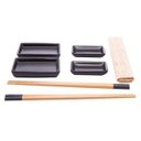 Ver imagem 1 de Conjunto Comida Japonesa com 7 Peças para Sushi de Bambu Satama | Casa Del Grande
