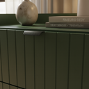 Ver imagem 2 de Mesa de Cabeceira Venus 60cm 100% Mdf Verde Base Metálica:preto