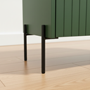 Ver imagem 3 de Mesa de Cabeceira Venus 60cm 100% Mdf Verde Base Metálica:preto