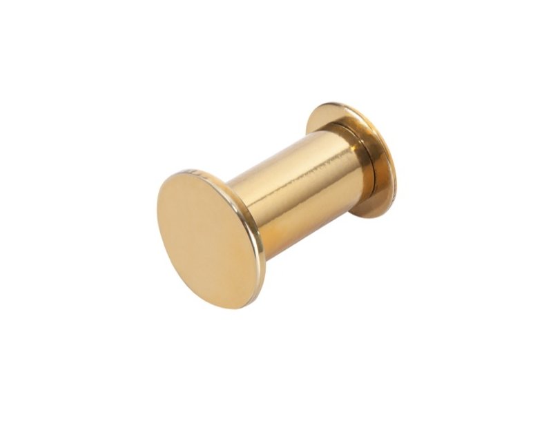 Cabide de Parede Banheiro 4,5cm em Aço Inox Dourado Linha Tessália Stainless