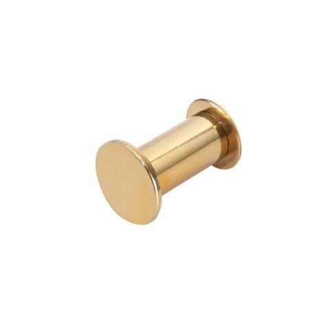 Cabide de Parede Banheiro 4,5cm em Aço Inox Dourado Linha Tessália Stainless