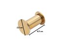 Ver imagem 2 de Cabide de Parede Banheiro 4,5cm em Aço Inox Dourado Linha Tessália Stainless
