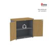 Armário para Escritório Baixo 2 Portas com Chave - 8