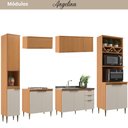 Ver imagem 2 de Cozinha Modulada 6 Peças 13 Portas 2 Gavetas Angelina - Angelin Offwhite