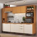 Ver imagem 1 de Cozinha Modulada 6 Peças 13 Portas 2 Gavetas Angelina - Angelin Offwhite