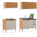 Ver imagem 6 de Cozinha Modulada 6 Peças 13 Portas 2 Gavetas Angelina - Angelin Offwhite
