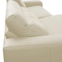 Ver imagem 4 de Sofá 3 Lugares Rettrátil Reclinável Elétrico 224cm Mazi L06 Couro Off White - Lyam Decor