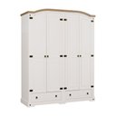 Ver imagem 1 de Guarda-roupa Corona Mexicana 4 Portas + 2 Gavetas Creme/carvalho