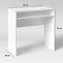 Ver imagem 2 de Escrivaninha Escritório Joel 100% Mdf Woodcore Único