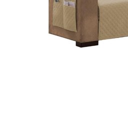Protetor Para Sofá Impermeável De 04 Lugares Com Assento De 2,60M Matelado Ultrassônico - Caqui - 3