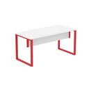 Ver imagem 3 de Mesa Madeira M1700/700P25TUB 170cm Industrial Branco e Vermelho