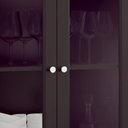 Ver imagem 7 de Cristaleira 2 Portas Vidro 1 Gaveta 180x80 Cm E954 Preto Dtall