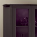 Ver imagem 5 de Cristaleira 2 Portas Vidro 1 Gaveta 180x80 Cm E954 Preto Dtall