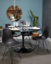 Ver imagem 3 de Mesa de Jantar Tulipa Saarinen Redonda 70 Cm + Vidro - Laqueada - Preto