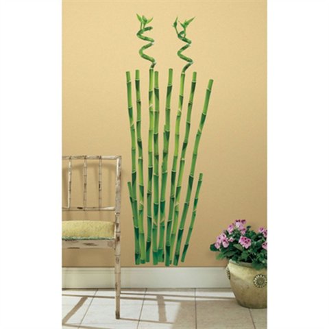Adesivo de Parede Bambu Decorativo Cartela com 22 Adesivos- 1166
