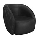 Ver imagem 3 de Sofá Decorativo 3 Lugares 240cm com Almofadas e Poltrona Zion M22 Sintético Preto - Mpozenato