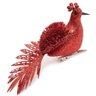 Pássaros Vermelho C/gliter Decorativo Natalino 15cm - 1