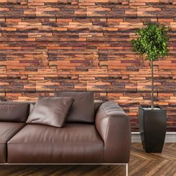 Papel de Parede Adesivo Pedra Canjiquinha Rustica Lavável Cozinha 1,5 Metros - 4