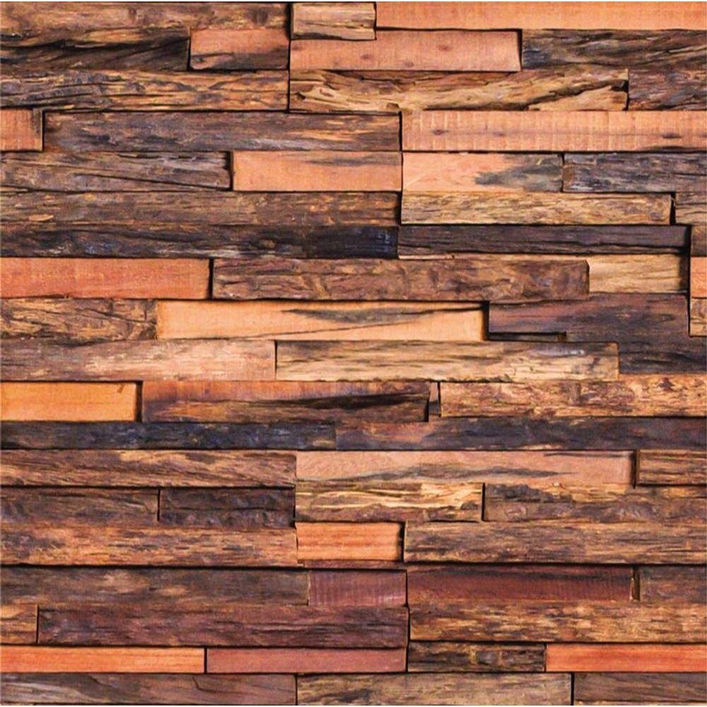 Papel de Parede Adesivo Pedra Canjiquinha Rustica Lavável Cozinha 1,5 Metros - 7