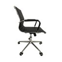 Ver imagem 5 de Kit 5 Cadeiras Office com Rodízio e Encosto Esteirinha Baixa Preto Rivatti