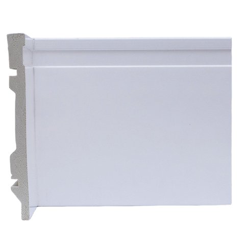 Rodapé de Poliestireno 15CMX15MM Frisado 2,4METRO Linear Branco Graddus