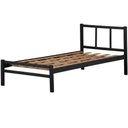 Ver imagem 1 de Cama Solteiro Ferro Tubular Resistente Preto 80cm Repleta