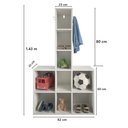 Ver imagem 2 de Organizador Roupeiro E De Brinquedos Infantil Vitor 100% Mdf