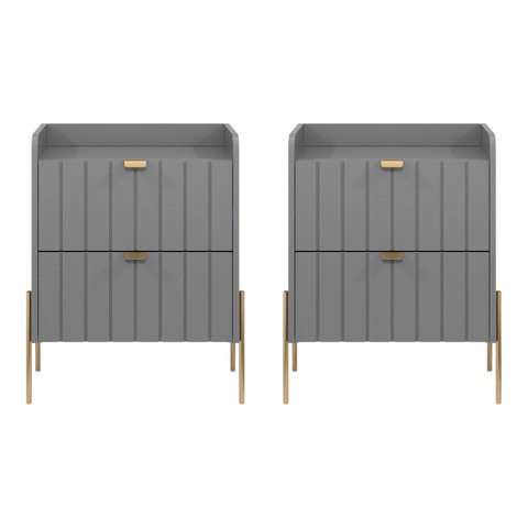 Kit 2 Mesas de Cabeceira Vênus Mdf 45cm