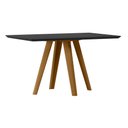 Ver imagem 1 de Mesa Mariah 135x90cm - Ypê/preto Newceval