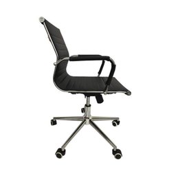 Kit 10 Cadeiras Office com Rodízio e Encosto Esteirinha Baixa - 5