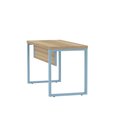 Ver imagem 6 de Mesa Escritório 1340x600x750mm M1340pe40tub Noce Naturalle-azul Dali