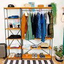 Ver imagem 1 de Armário Arara Closet Completo Modular Ample Carvalho e Preto