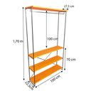 Ver imagem 3 de Armário Arara Closet Completo Modular Ample Carvalho e Preto