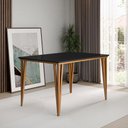 Ver imagem 1 de Mesa de Jantar com Vidro 4 Lugares Multimóveis Cr50250 Imbuia/preto