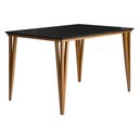 Ver imagem 2 de Mesa de Jantar com Vidro 4 Lugares Multimóveis Cr50250 Imbuia/preto
