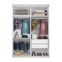 Ver imagem 4 de Closet Solteiro sem Portas 2 Gavetas Júlia -Mt- Rei de Casa Branco