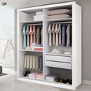 Ver imagem 3 de Closet Solteiro sem Portas 2 Gavetas Júlia -Mt- Rei de Casa Branco
