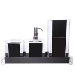 Kit Lavabo Acírlico Preto - 1