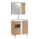 Ver imagem 2 de Conjunto de Banheiro Completo Dakota 80cm Bege/Parquet