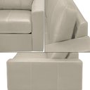 Ver imagem 3 de Sofá Decorativo Agatha 2 Lugares Sala de Estar 205cm Pés em Madeira Couro Bege G88 - Gran Belo