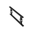 Ver imagem 1 de Puxador de Porta Inox Vidro Pivotante Preto 20cm Ms Fs