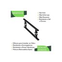 Ver imagem 7 de Puxador de Porta Inox Vidro Pivotante Preto 20cm Ms Fs