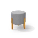 Ver imagem 2 de Puff Orgânico Redondo Elegance Pés Madeira Linho