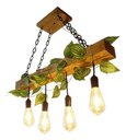 Ver imagem 1 de Lustre Luminária Pendente Rústica 70cm 04 Pendentes