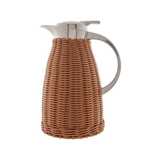 Garrafa Térmica 1,5 L Rattan Marrom - Bon Gourmet