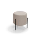 Ver imagem 2 de Puff Orgânico Redondo Califórnia Pés de Ferro Linho