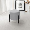 Ver imagem 1 de Puff Orgânico Redondo Califórnia Pés de Ferro Linho